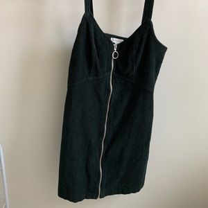 velvet dress with zipper